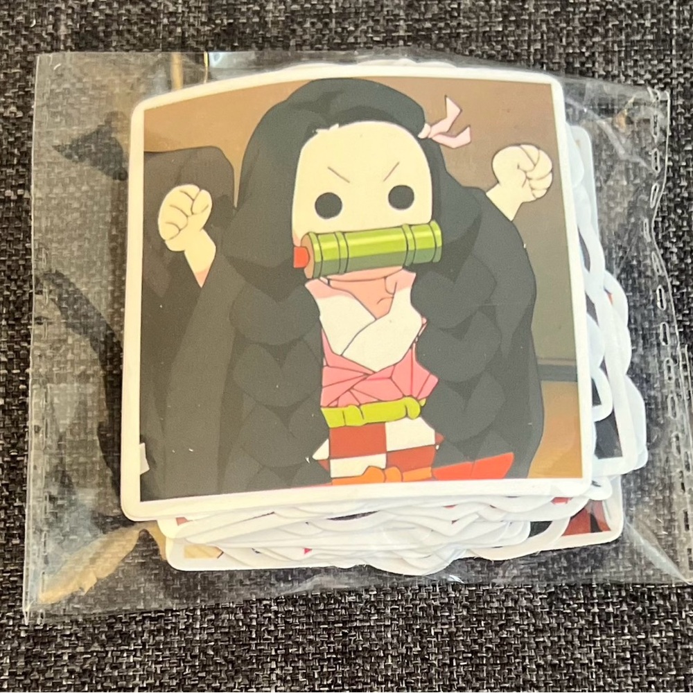 Nezuko Chibi Vinyl Sticker Pack — Anime Character Art